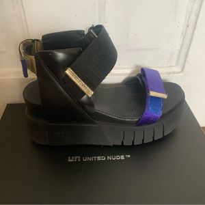 United Nude Delta Run platform sandals